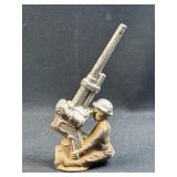 c. 1930's USA Lead Soldier Toy, Anti-Aircraft