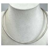 925 Silver Vintage Torque Collar Necklace