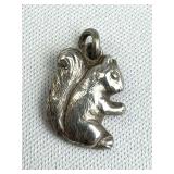 925 Silver Vintage Squirrel Charm