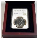 1776-1976D T1 Ike Dollar, NGC MS67, POP 57!