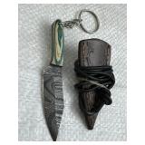 Damascus Steel Fixed Blade Knife w/ Sheath