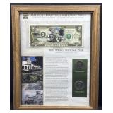 Hot Springs Park Framed $2 Bill + Quarter Set