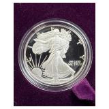 1986 Proof American Silver Eagle 1oz .999 1st Yr