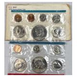 1974 US Mint Uncirculated Coin Set with 2 Ike