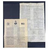 JFK Inaugural Address 1961 Replica & Cons. Rep.