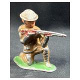 c. 1930's USA Lead Soldier Toy, Crouched
