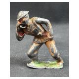 c. 1930's USA Lead Soldier Toy, Radio Operator