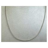 925 Silver Italy Round Popcorn Chain Necklace