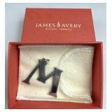 925 Silver Ret James Avery Initial "M" Pendant