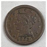 1853 Large Cent, 1c Coin - High Quality Coin