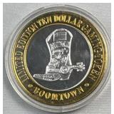 3/5ths Oz Silver Strike Casino Token, Boomtown