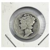 1917 Mercury Silver Dime, Early Date US 90%