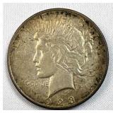 1923-D Peace Silver Dollar, US $1 Coin, 90%