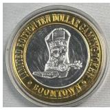 3/5ths Oz Silver Strike Casino Token, Boomtown
