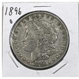 1896-O Morgan Silver Dollar, US $1 Coin, 90%