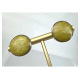 925 Silver Iona Marble Round Post Earrings