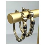 925 Silver Ross Simons Blue Sapphire & Diamond Ear