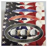 2001-P,D,Gold & Platinum Ed. State Quarters Sets