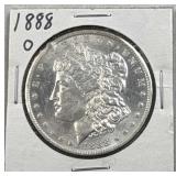 1888-O Morgan Silver Dollar, US $1 Coin, 90% -