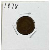 1878 Indian Cent, 1c Coin