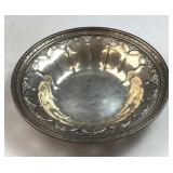 Antique Sterling Silver Finely Engraved Bowl