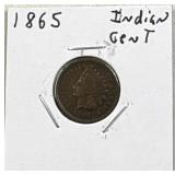 1865 Indian Cent, 1c Coin