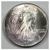 1oz American Silver Eagle .999, 1987