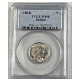 1938-D PCGS MS65 Buffalo Nickel, 5c Coin
