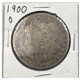 1900-O Morgan Silver Dollar, US $1 Coin, 90%