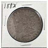 1882 Morgan Silver Dollar, US $1 Coin, 90%