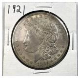 1921 Morgan Silver Dollar, US $1 Coin, 90%