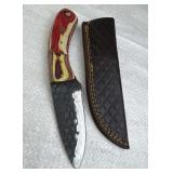 Handmade Steel Fixed Blade Knife w/ Sheath
