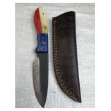 Handmade Steel Fixed Blade Knife w/ Sheath