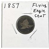 1857 Flying Eagle Cent, 1c Coin