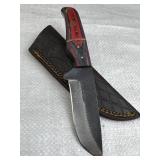 Handmade Steel Fixed Blade Knife w/ Sheath