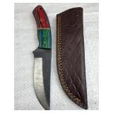 Handmade Steel Fixed Blade Knife w/ Sheath