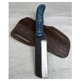 Handmade Steel Fixed Blade Knife w/ Sheath