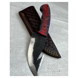 Handmade Steel Fixed Blade Knife w/ Sheath