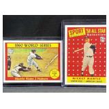 (2) 2021 Topps 70th Mickey Mantle Reprints