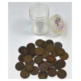 (34) Indian Head Cents, Many 1800