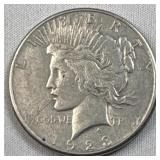 1923-S Peace Silver Dollar, US $1 Coin, 90%