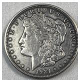 1921-D Morgan Silver Dollar, US $1 Coin, 90%