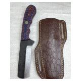 Handmade Steel Fixed Blade Knife w/ Sheath