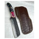 Handmade Steel Fixed Blade Knife w/ Sheath