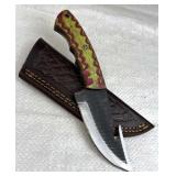 Handmade Steel Fixed Blade Knife w/ Sheath
