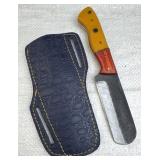 Handmade Steel Fixed Blade Knife w/ Sheath