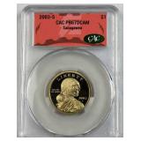 2003-S CAC PR67 DCAM Proof Sacagawea $1