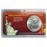 1991 BU American Silver Eagle 1oz .999
