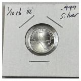 1/10oz Silver TX Liberty or Death Round .999
