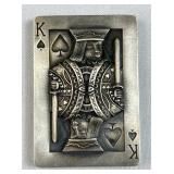 90g Sterling King of Spades by Silver Knight UK